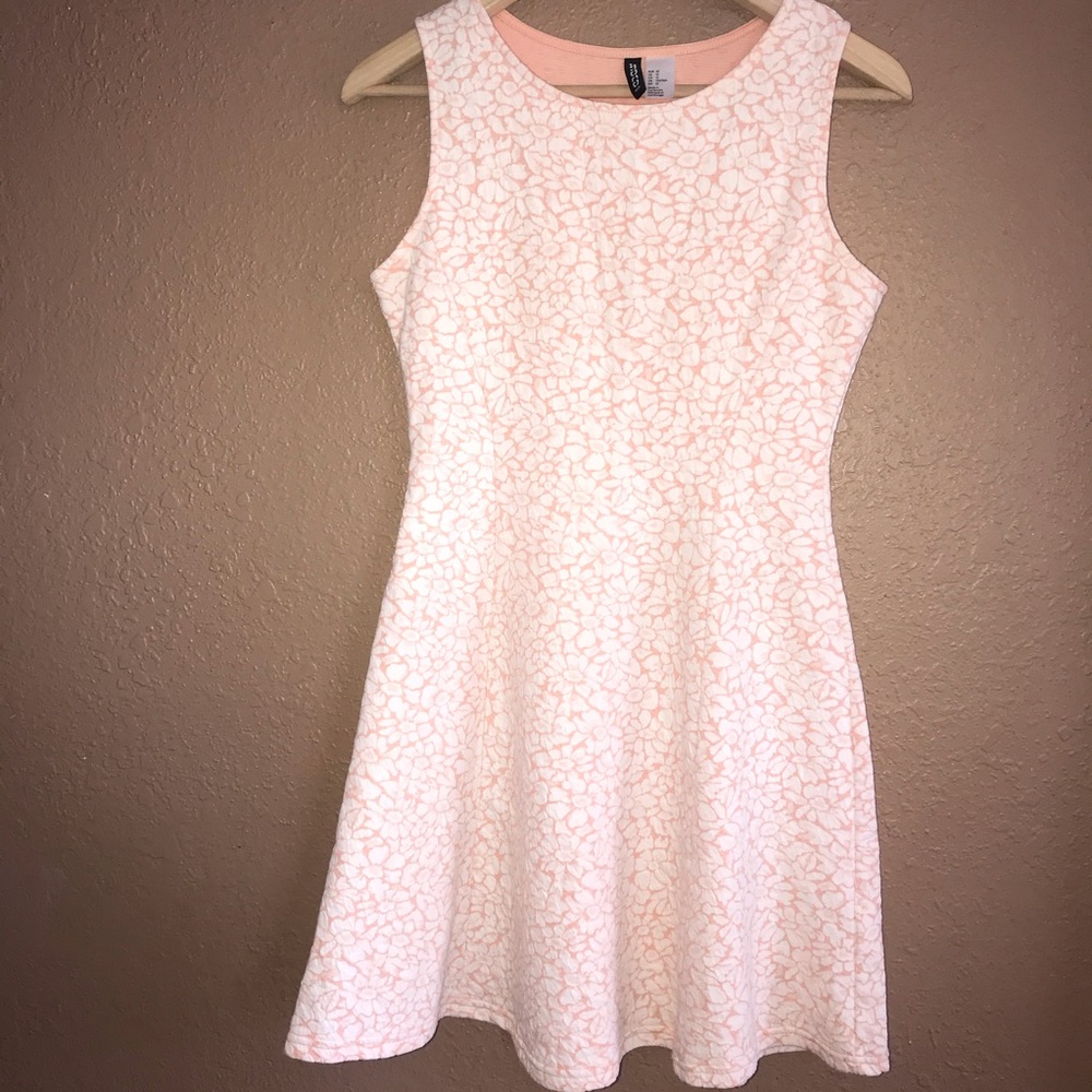 H&M Peach Skater Dress (M)